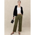 Twill Straight Pull-On Pant