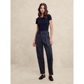 Twill Belted Tapered Pant