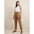 Twill Belted Tapered Pant