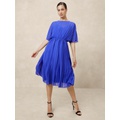 Chiffon Pleated Midi Dress