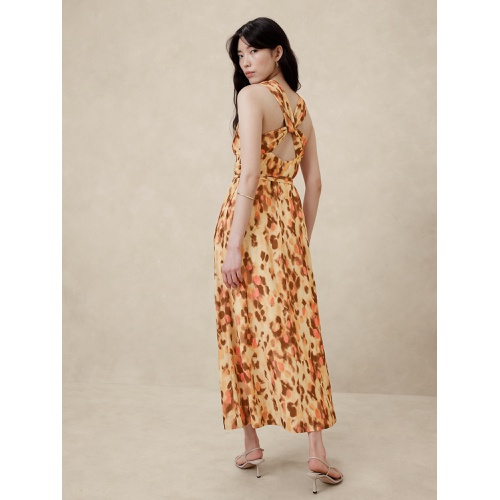 바나나리퍼블릭 Chiffon Twist-Back Maxi Dress