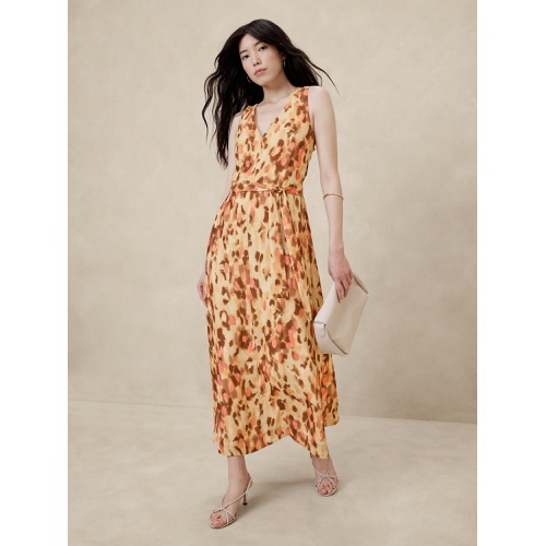 바나나리퍼블릭 Chiffon Twist-Back Maxi Dress