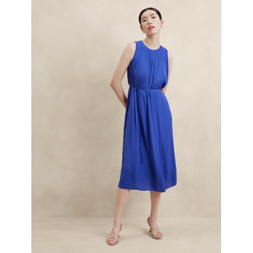 바나나리퍼블릭 Crystal Pleated Midi Dress