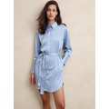 Satin Mini Shirtdress