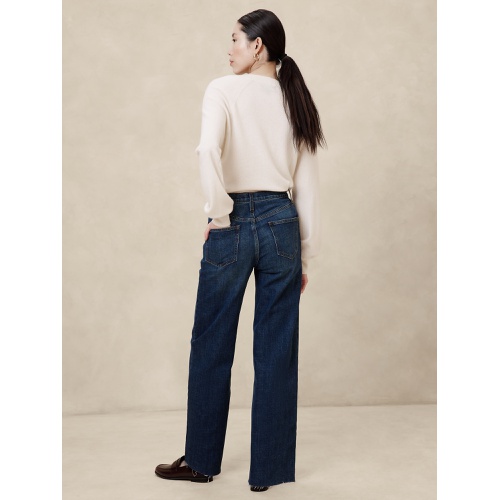 바나나리퍼블릭 Ultra High-Rise Wide-Leg Jean