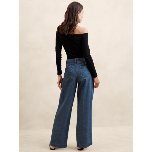 바나나리퍼블릭 Luxe High-Rise Trouser Jean