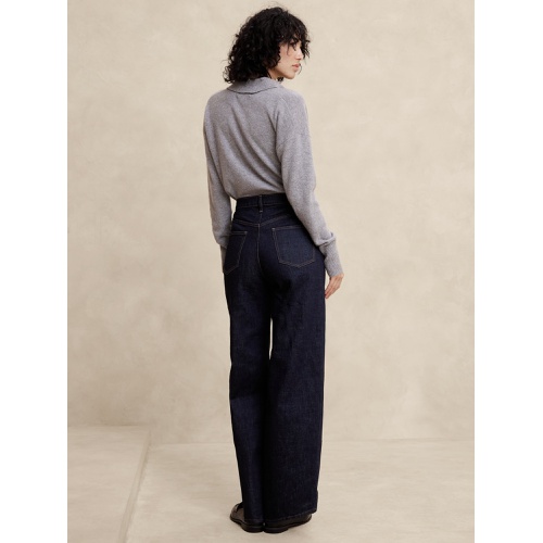 바나나리퍼블릭 Ultra High-Rise Wide-Leg Jean