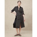 Tie-Waist Midi Shirtdress