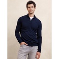 Merino Wool Quarter-Zip Sweater