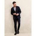 Tailored-Fit Luxe Wool-Blend Suit Jacket