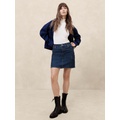 Denim Cargo Mini Skirt