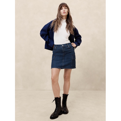 바나나리퍼블릭 Denim Cargo Mini Skirt