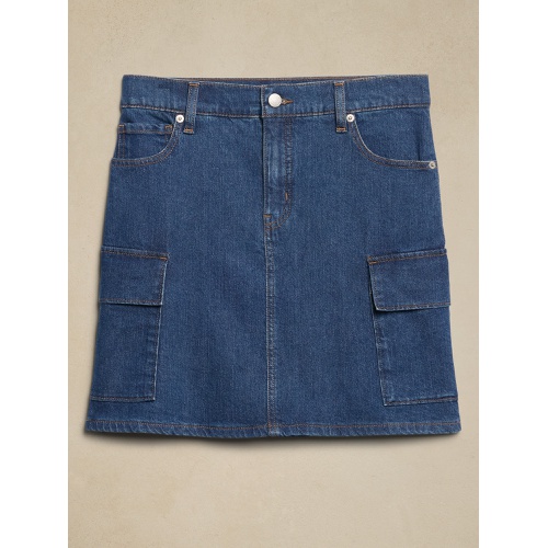 바나나리퍼블릭 Denim Cargo Mini Skirt