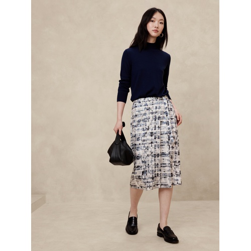 바나나리퍼블릭 Silky Twill Wrap Midi Skirt