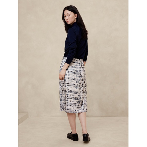 바나나리퍼블릭 Silky Twill Wrap Midi Skirt