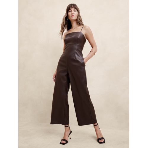 바나나리퍼블릭 Vegan Leather Jumpsuit