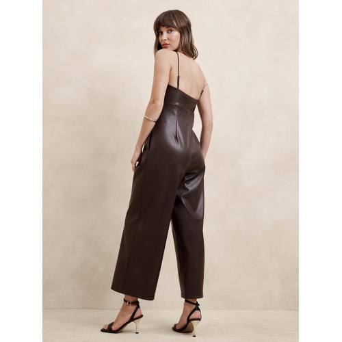 바나나리퍼블릭 Vegan Leather Jumpsuit