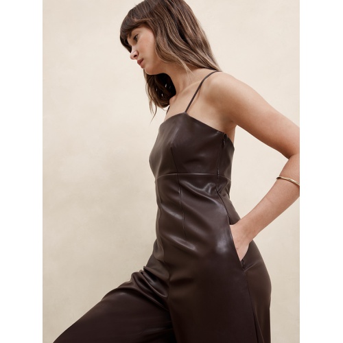 바나나리퍼블릭 Vegan Leather Jumpsuit