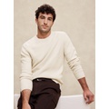 Cotton-Blend Ribbed Sweater