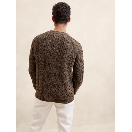 바나나리퍼블릭 Tweed Cable Sweater