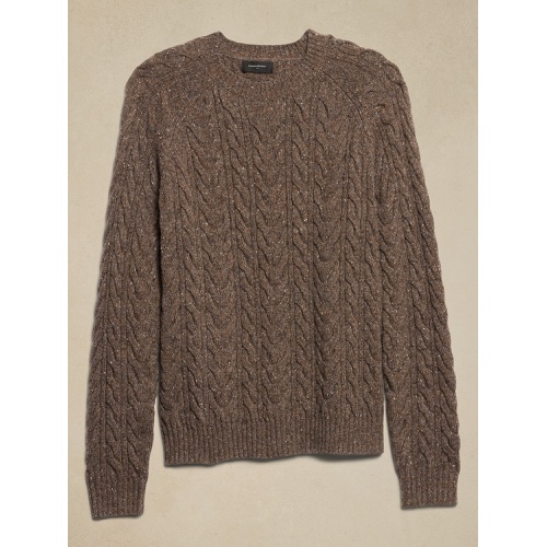 바나나리퍼블릭 Tweed Cable Sweater