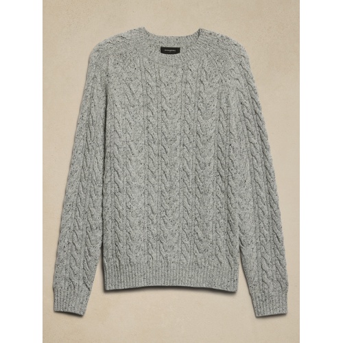 바나나리퍼블릭 Tweed Cable Sweater