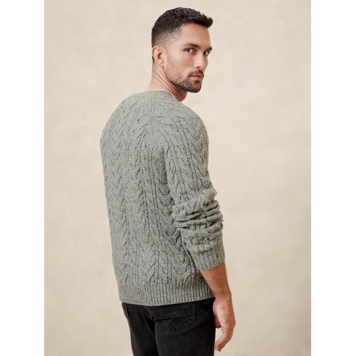 바나나리퍼블릭 Tweed Cable Sweater