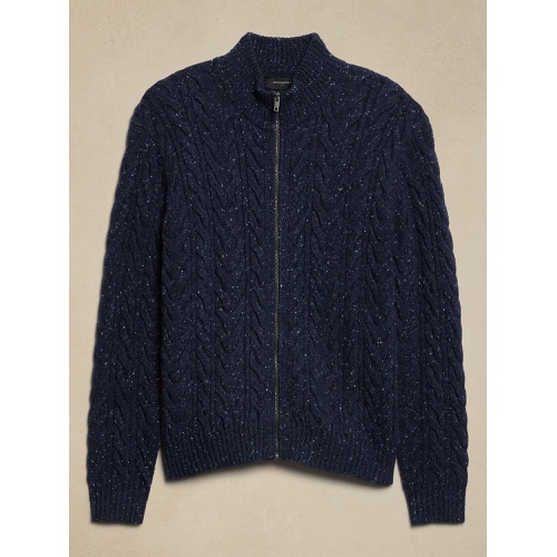 바나나리퍼블릭 Tweed Cable Sweater Jacket