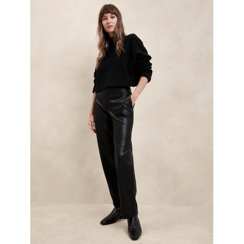 바나나리퍼블릭 Straight Vegan Leather Trouser