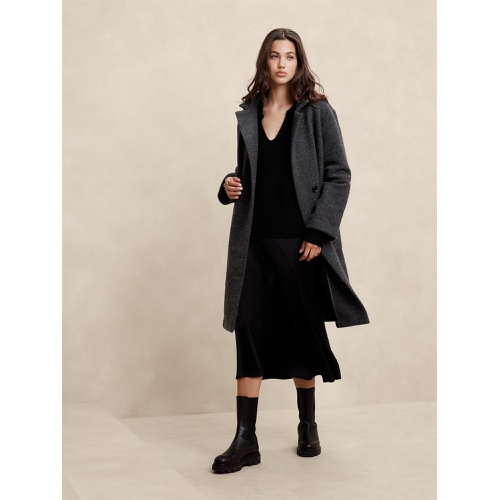 바나나리퍼블릭 Knit Twill Coat