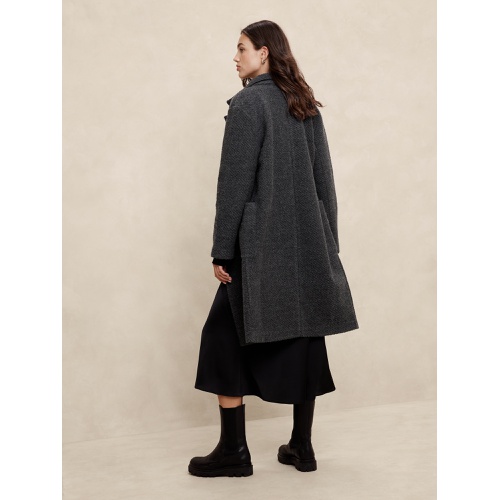 바나나리퍼블릭 Knit Twill Coat