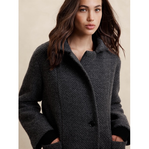 바나나리퍼블릭 Knit Twill Coat