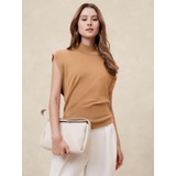 Merino Wool Mock-Neck Sweater