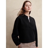 Scuba Split-Neck Sweatshirt