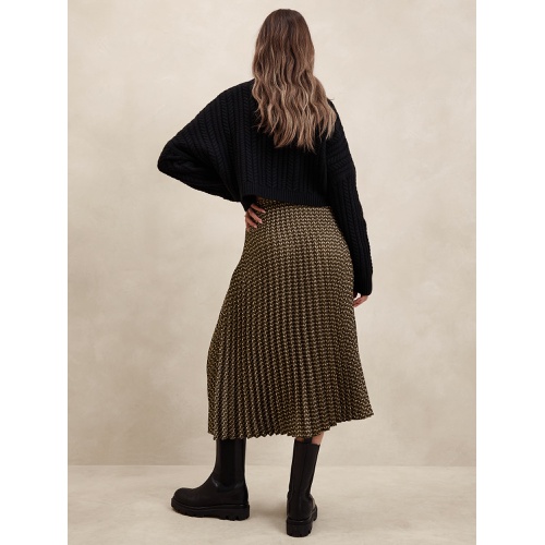 바나나리퍼블릭 Silky Pleated Midi Skirt