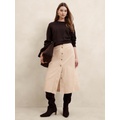 Corduroy Midi Skirt