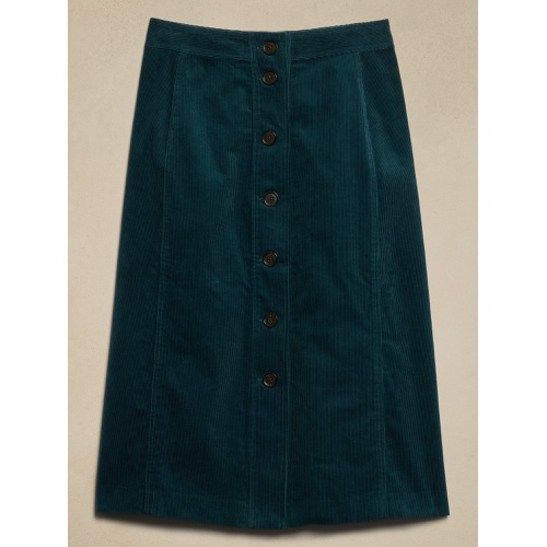 바나나리퍼블릭 Corduroy Midi Skirt