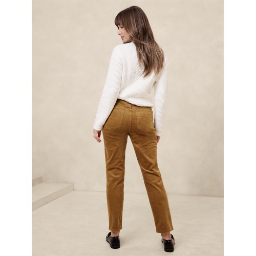 바나나리퍼블릭 High-Rise Slim Corduroy Pant