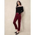 High-Rise Slim Corduroy Pant