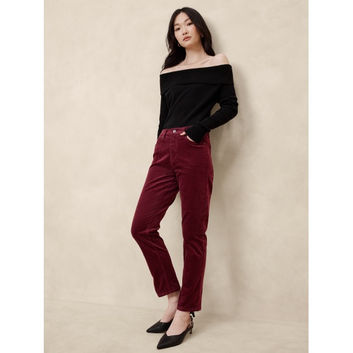 바나나리퍼블릭 High-Rise Slim Corduroy Pant