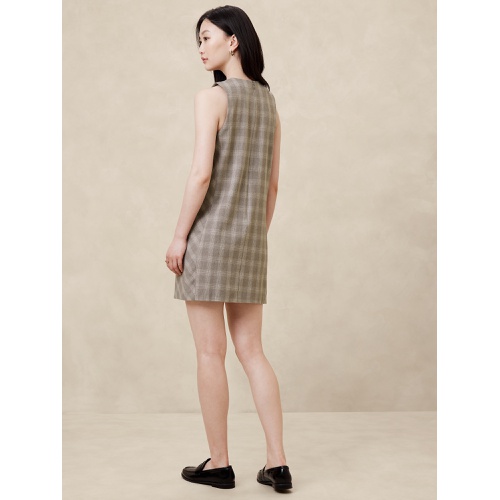 바나나리퍼블릭 Plaid Shift Mini Dress