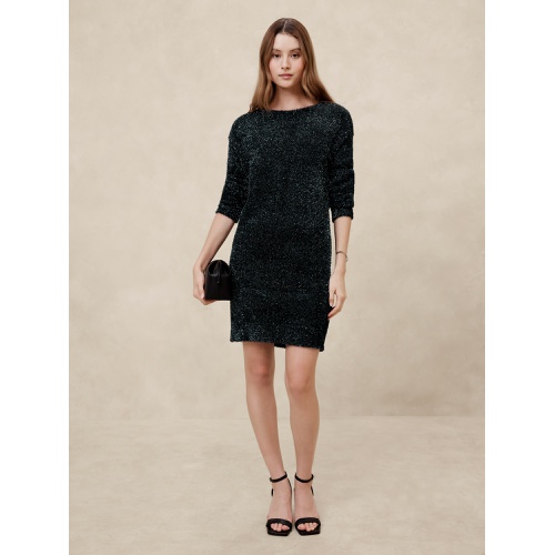 바나나리퍼블릭 Tinsel Mini Sweater Dress