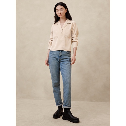 바나나리퍼블릭 Silky Popover Blouse