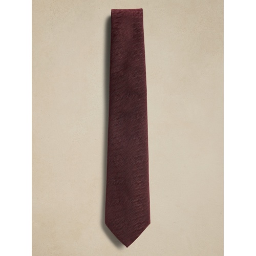 바나나리퍼블릭 Burgundy Textured Tie