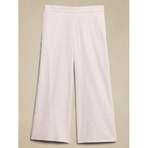 바나나리퍼블릭 Linen-Blend Easy Wide-Leg Cropped Pant