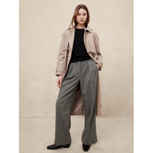 바나나리퍼블릭 Plaid Relaxed Trouser