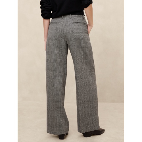 바나나리퍼블릭 Plaid Relaxed Trouser