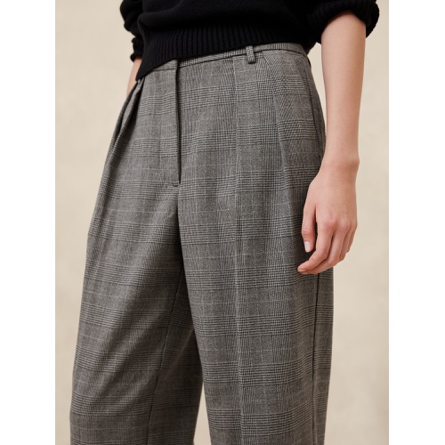 바나나리퍼블릭 Plaid Relaxed Trouser