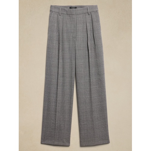 바나나리퍼블릭 Plaid Relaxed Trouser