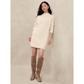 Cable Mini Sweater Dress